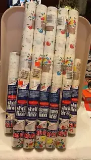 Vtg NOS Rubbermaid Shelf & Drawer Liner 1986-88 Fruit Basket 5 Lg 2 Sm Rolls