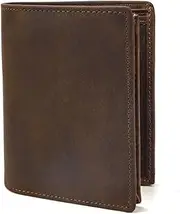 [SLEDEZ] Men’s Leather Wallet Men's Vintage Leather Wallet Multi-Card Coin Purse