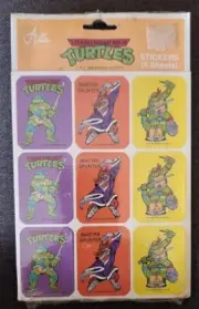 VTG 1989 TMNT Teenage Mutant Ninja Turtles Stickers 36 stickers (4 sheets) New