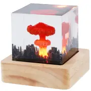 Nuclear Explosion Lamp USB Powered Mushroom Cloud Lamp Creative 3D Night Light≖