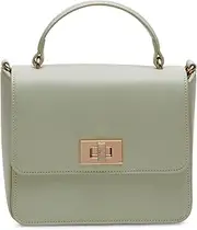 [Anne Klein] Small Square Flap Crossbody with Enamel Turn Lock