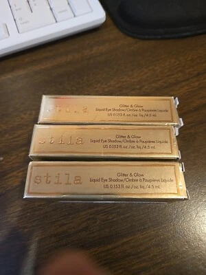 stila Glitter & Glow Liquid Eye Shadow CAREFREE 0.153oz - Imperfect Box