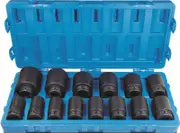 Action 605521401 - Impact Socket Set Deep 1" Drive 14 Piece Metric