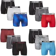 [HEAD] Mens Underwear -Boxer Briefs, Briefs or String Bikinis Performance or Cotton Stretch 12-Pack Tagless S-5XL