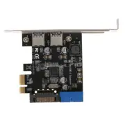 PCI-E to USB 3.0 Type A USB 3.0 Expansion Card Express 2 Ports 20PIN Hub Adapter