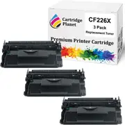 3 Pack Compatible Toner Cartridge Replacement for HP CF226X 26X (9,000 Pages) for HP Laserjet Pro MFP M402 MFP M402dn MFP M402dw MFP M402n MFP M426 MFP M426fdn MFP M426fdw