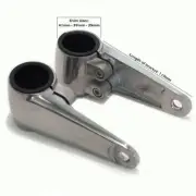 Polished aluminum headlight brackets BSA Triumph
