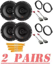 JBL Stage2 3-Way 250 Watts 6.5" Front & Rear Speakers for 2008-2022 Honda Accord