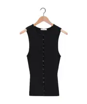 Sleeveless knitted cardigan XXS,L,M espresso