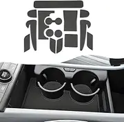 SXCY for 2024 2025 Hyundai Kona EV Accessories Cup Holder Inserts Liner 2025 Kona EV Door Slot Mats 2025 Kona EV Accessories Cupholder Inserts Liner (Black, 2024+ Kona EV)