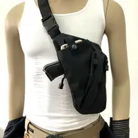 在飛比找樂天市場購物網優惠-美琪 多功能戶外包 多功能戰術收納槍包 貼身單肩防盜包 男胸