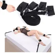Under Bed Hand Cuff System Restraint Fetish BDSM Strap Kit Toy Game