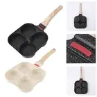 For Quick Breakfast 4 Cup Nonstick Egg Pan for Gas Electric Induction Cooking