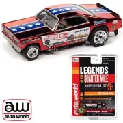 Auto World Tom "The Mongoose" McEwen Red 1970 Plymouth Duster HO Slot Car New