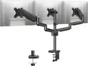 Triple Monitor Stand Mount - 3 Monitors Desk Mount for Computer Screens up to 27