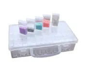 64 compartments plastic boxes, diamond embroidery sorting box in stable storage box tool box diamond painting box