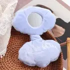Plush Makeup Mirror Clamshell Small Mirror Portable Vanity Mirror Gift