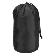Stuff Sack 6"x12.5" Storage Sack Ultralight Nylon Drawstring Dust Flap Bag Black