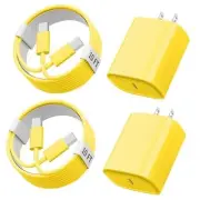 i.Phone 15 16 Pro Max Charger, 10 FT Long USB C to C Fast Charging 10FT yellow