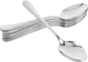 GLEAVI 12pcs Stainless Steel Dinner Spoons Household Table Spoons for Family Dining Effortless Cleaning Versatile Use for Various Meals