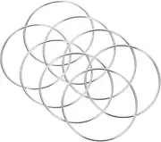 Generic 4 Sets Linking Ring Set Trick Toys Conjuring Accessory for Party Performance Props