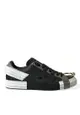 Dolce & Gabbana Black Leather Portofino Low Top Men Sneakers Shoes