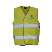 Cronulla Sharks NRL Hi Viz Work Vest With Reflective Tape Yellow