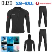 OUZO Wetsuit 1.5MM Split Zip Jacket Pants Long Sleeve Diving Men Women Surfing