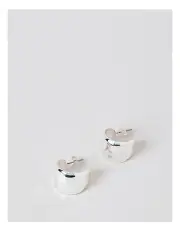 [Piper] Chunky Open Hoop Earring in Silver