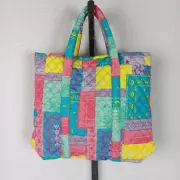 Jocelyn Amalfi Patchwork Tote Pastel Paisley Boho Soft Fabric Bag New With Tags