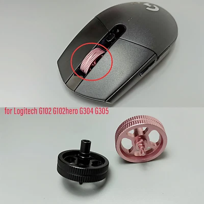 For Logitech G102 G102hero G304 G305 Mouse Wheel Metal Mouse Roller Wheel Parts