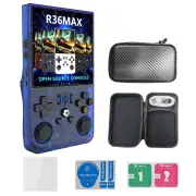 R36Max 128G Open Source Handheld Game Console 4.0-inch Screen Built-in 21000+ Games 4000mAh Portable Dual Hall Joystick