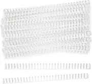 Carl LR-30145-W Loose Ring, Bound Number of 100, Ring Diameter 0.6 inches (14 mm), 50 Pieces, White, Made in Japan