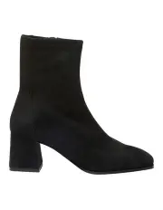 [Sandler] Suede Hampton Boots in Black Stretch