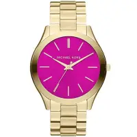 在飛比找Yahoo!奇摩拍賣優惠-Michael Kors 女士手錶奢華時尚超薄大錶盤女士剛鏈
