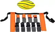 NIB Nerf Youth Flag Football Set with Flags and Belts for 10 Ball Included
