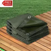 Manan Polyester Canvas Tarp Tarpaulin Sun UV Blocked Heavy Duty Waterproof Dustp