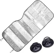 Car Windshield Sun Shade, UV Sun and Heat Reflector Sunshade to Keep Your Vehicle Cool and Damage Free for Car Universal