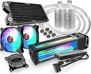 Raijintek Scylla Elite CA240 Water Cooling Kit, Water Cooling Kit, All-in-One Liquid CPU Cooler Kit, Fans and Pump with GB, Remote Control