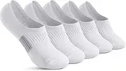 [Pleneal] No Show Socks for Women, Cushioned Low Cut Athletic Ankle Socks, Non Slip Invisible Running Socks