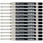 Parker Gel Refills Black Medium Pt New In Packs 6 Packs = 12 Refills