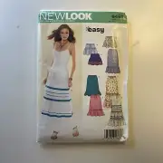 UNCUT New Look Sewing Pattern 6495 Misses Plus Women Gathered Skirt Size 6-16