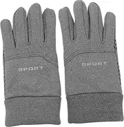 [TOKIDNY] 1 Pair Windproof Waterproof Gloves Bike Biking Trendy Waterproof Men Touchscreen Gloves Riding Full High Men Rid Support Ride Screen for Safety Knitted Outdoor Touch Polyester Grey