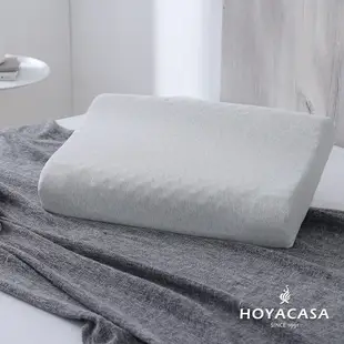 HOYACASA 波浪曲線型泰國乳膠舒眠護頸枕(二入)
