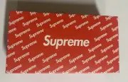 Supreme Socks 3 Pair Set of White & Black & Red For Adults 8-12 Round Neck Socks
