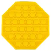 Yellow Octagonal Pop Bubble Fidget Toy