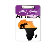Africa Map Savanna Elephant life Tongue Clipboard Folder File Pad Storage Plate A4