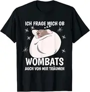 [X.Style] Wombat Sleep Shirt Dream Sleep Top ds1054 T-Shirt Black