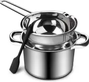 1000ML/1QT Double Boiler Chocolate Melting Pot with 2.3 QT 304 Stainless Steel P