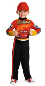 New Lightning McQueen Child Boys Costume Medium 7-8 yrs